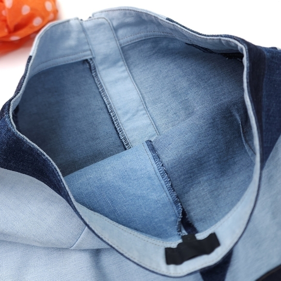 NEW Intermix Luxury Brand Blue Denim Front Zippered Skirt Sz 4 - Picture 6 of 13